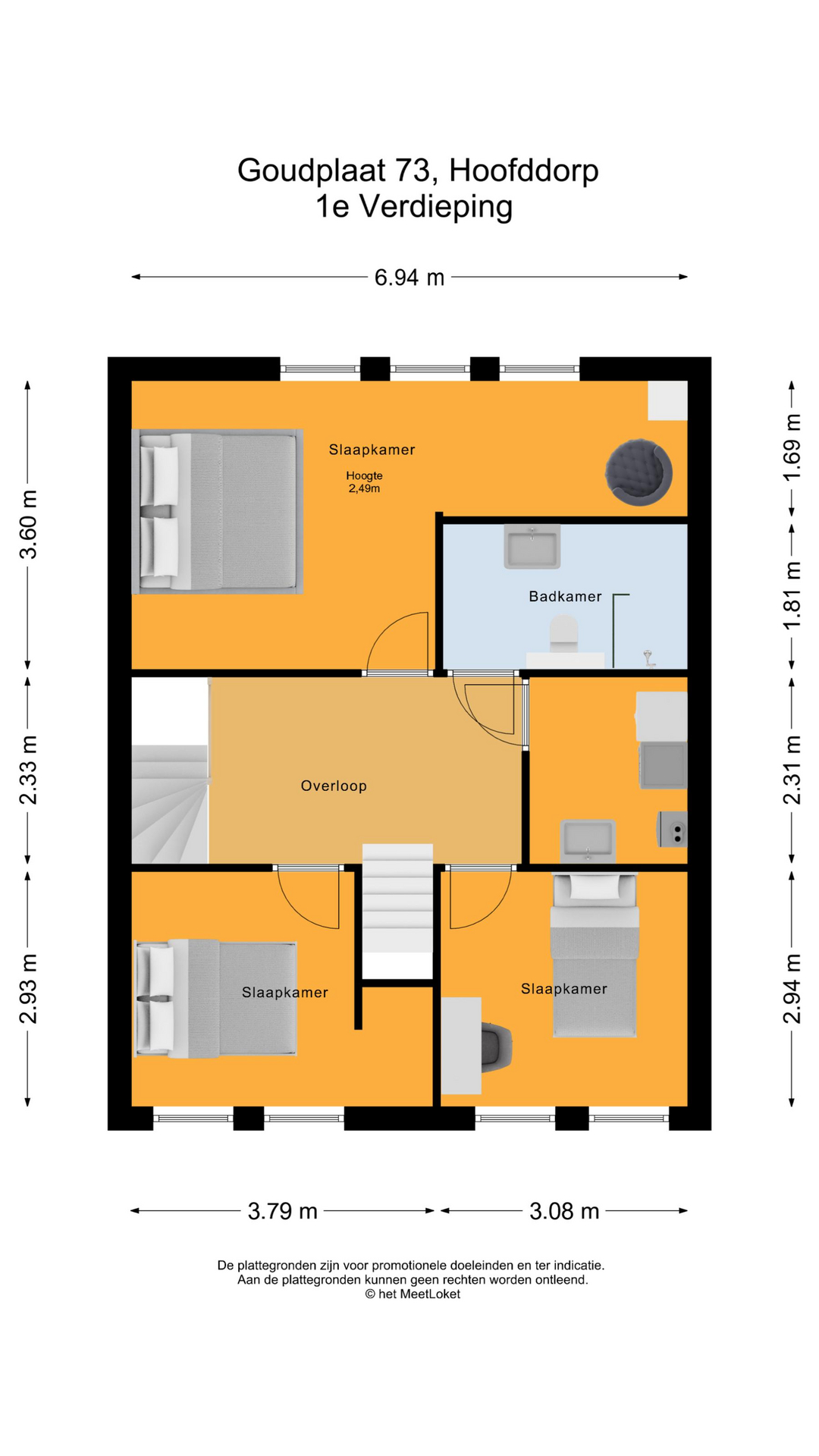 Goudplaat 73 , 2134 WK Hoofddorp map